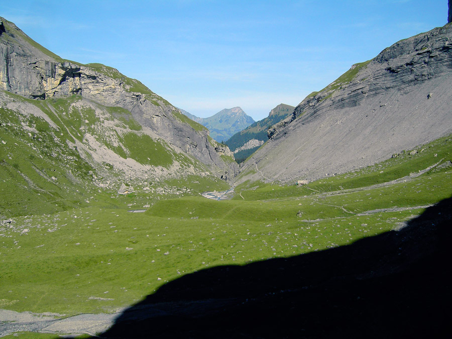 Blick zurueck auf die Gamchi-Alp [1672m]